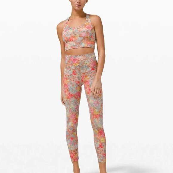 Women Lululemon Align Pant 25" Inflorescence Multi Size 4 - Picture 3 of 5